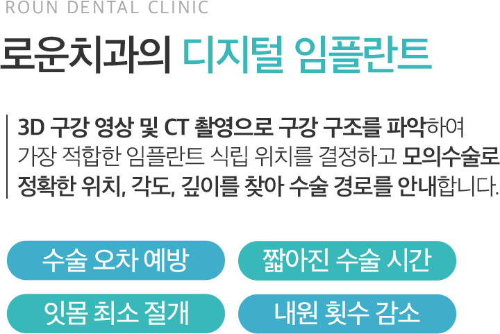 로운치과의 디지털 임플란트