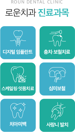 로운치과 진료과목